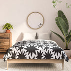 Black and white star shape pattern Comforter Gallery Image 3