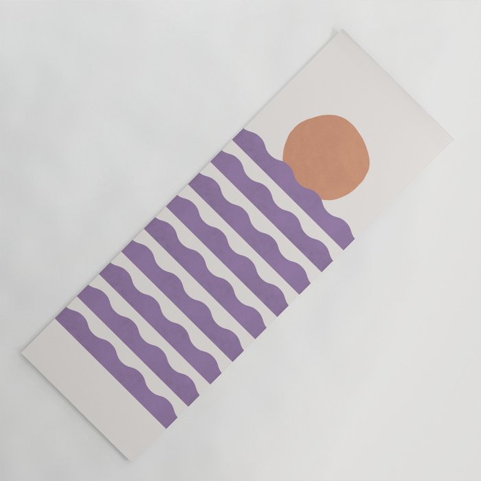 Sunset Wave - Abstract Painting Yoga Mat Gallery Image 1