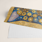 Gustav Klimt Style Cat with Blue and Gold Spots Wrapping Paper Gallery Image 2