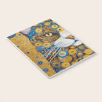 Gustav Klimt Style Cat with Blue and Gold Spots Notebook Gallery Image 3