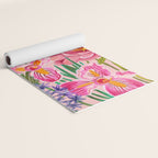 Boho wild flowers bouquet Yoga Mat Gallery Image 2