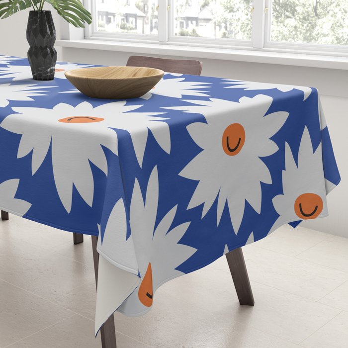 Flowers Make Me Smile Tablecloth Gallery Image 3