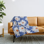 Flowers Make Me Smile Throw Blanket Gallery Image 1