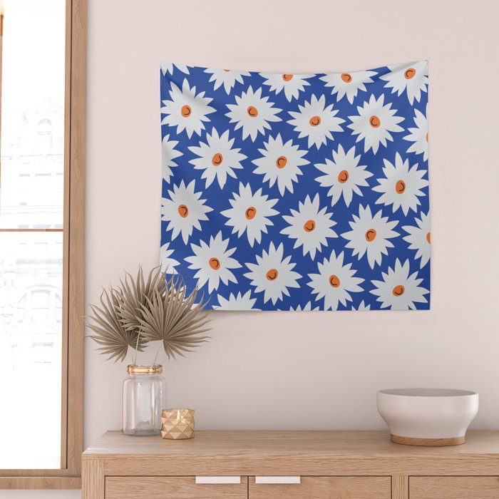 Flowers Make Me Smile Wall Tapestry Gallery Image 2