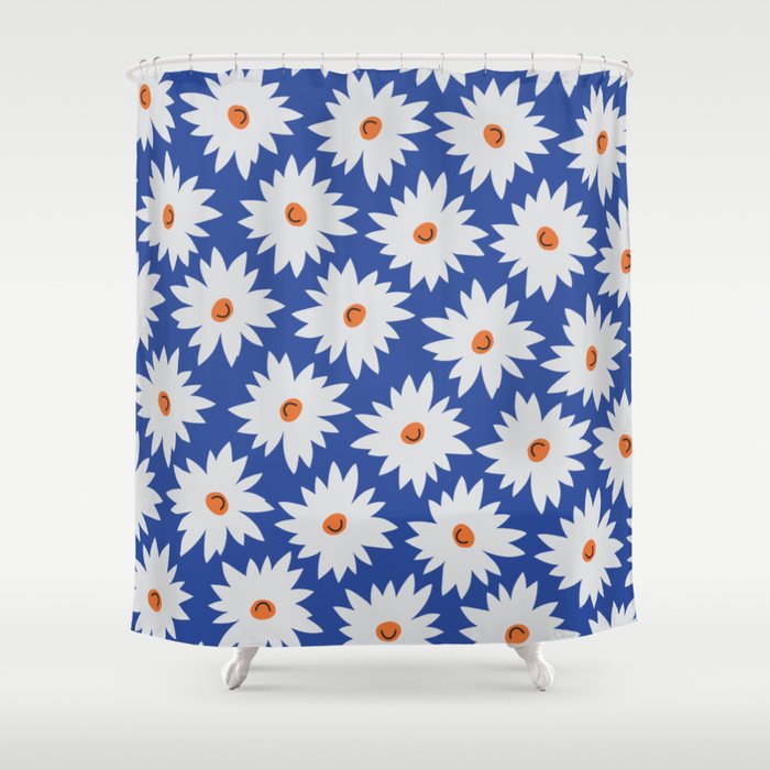 Flowers Make Me Smile Shower Curtain Gallery Image 1