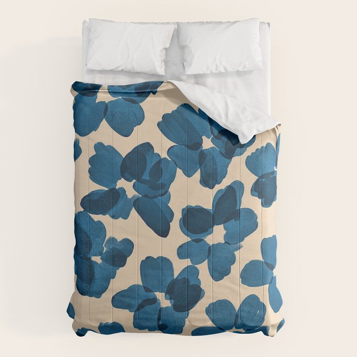Deep Blue Flowers Comforter Gallery Image 6
