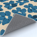 Deep Blue Flowers Rug Gallery Image 4