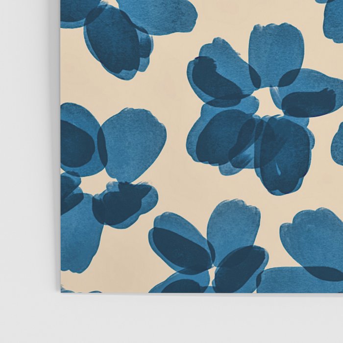 Deep Blue Flowers Poster Gallery Image 3