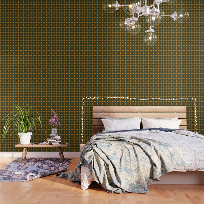 Circles/Sparks (Olive & Orange) Wallpaper Gallery Image 3