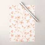 Floral Clematis Vine Wrapping Paper Gallery Image 1