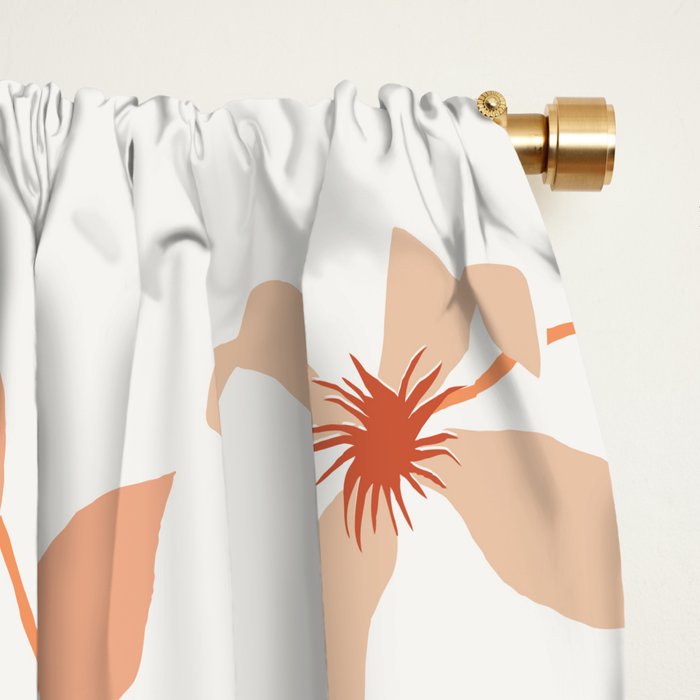 Floral Clematis Vine Window Curtain Gallery Image 2