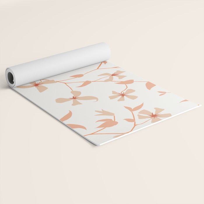 Floral Clematis Vine Yoga Mat Gallery Image 2