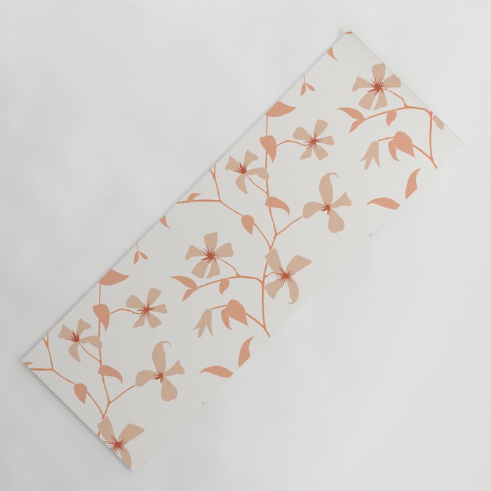Floral Clematis Vine Yoga Mat Gallery Image 1