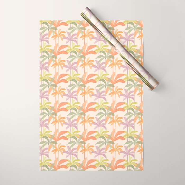 Palm Grove Repeat Pattern Wrapping Paper Gallery Image 1