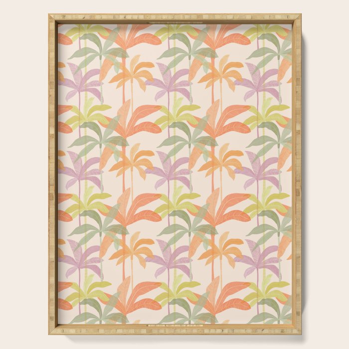 Palm Grove Repeat Pattern Serving Tray Gallery Image 1