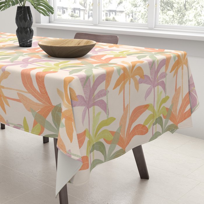 Palm Grove Repeat Pattern Tablecloth Gallery Image 3