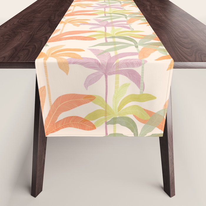 Palm Grove Repeat Pattern Table Runner