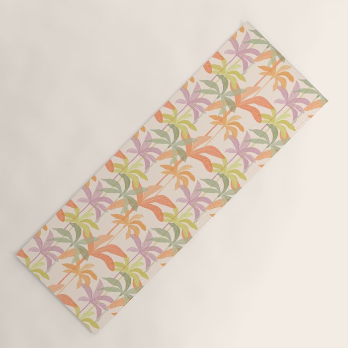 Palm Grove Repeat Pattern Yoga Mat