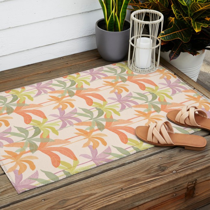 Palm Grove Repeat Pattern Outdoor Rug Gallery Image 2