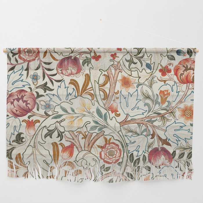 William Morris - Acanthus Portiere, Vintage Museum Exhibition Art, Botanical Floral Pattern Wall Hanging Gallery Image 1