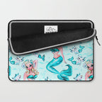 Pinup Mermaid with Merkittens Laptop Sleeve Gallery Image 2