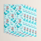 Pinup Mermaid with Merkittens Wrapping Paper Gallery Image 3