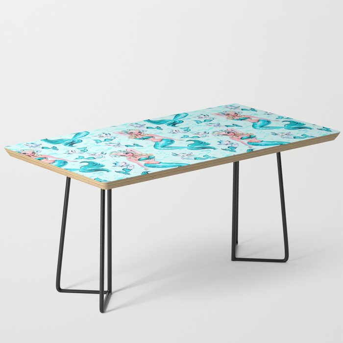 Pinup Mermaid with Merkittens Coffee Table Gallery Image 1