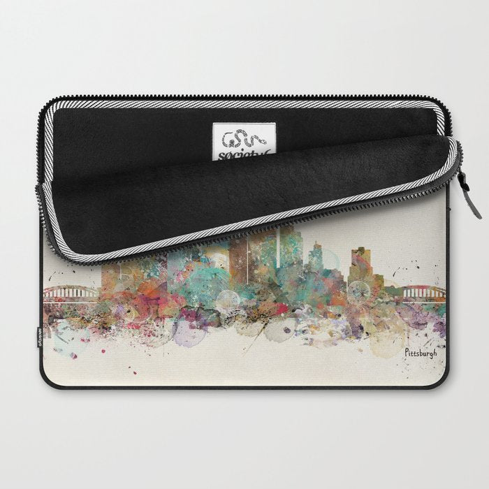 Pittsburgh Pennsylvania skyline Laptop Sleeve Gallery Image 2