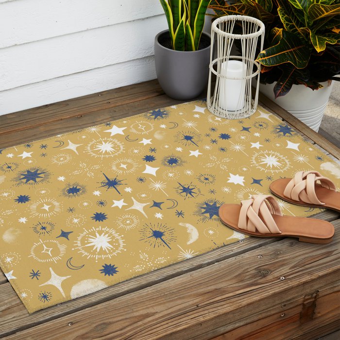 Illuminated star sky A Outdoor Rug Gallery Image 2