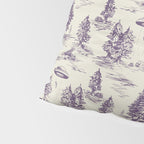 Purple Alien Abduction Toile De Jouy Pattern Pillow Sham Gallery Image 4