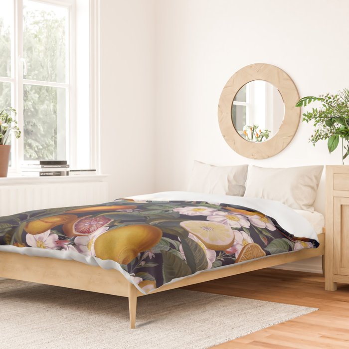 Juicy Lemons - Night Duvet Cover Gallery Image 2