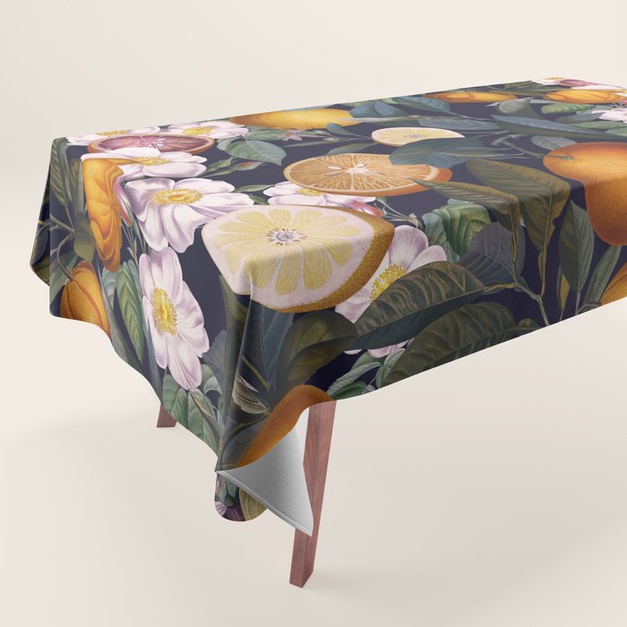 Juicy Lemons - Night Tablecloth Gallery Image 1