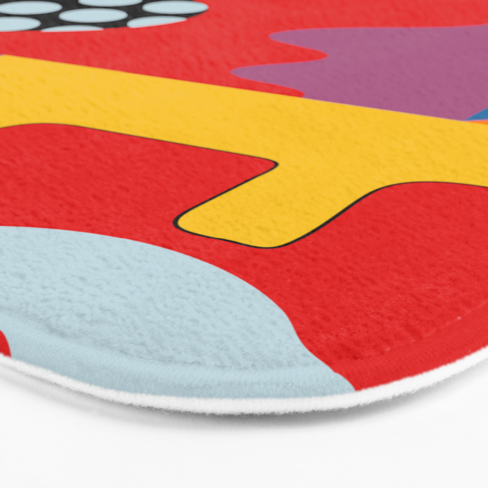 bold collage Bath Mat Gallery Image 3