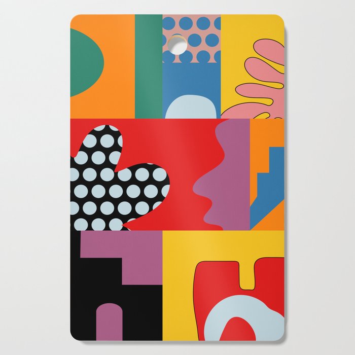 bold collage Cutting Board Gallery Image 1