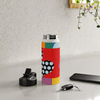 bold collage Water Bottle Gallery Image 4