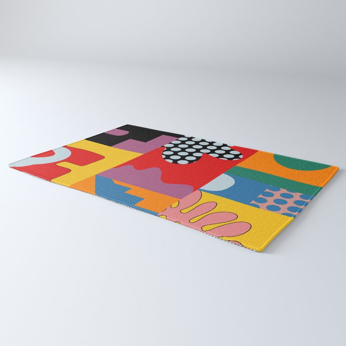 bold collage Rug Gallery Image 3