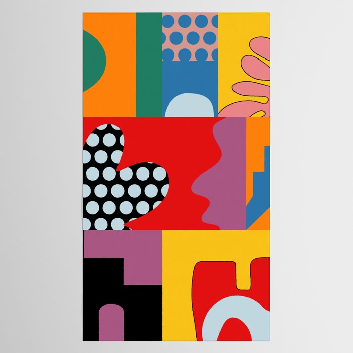 bold collage Tablecloth Gallery Image 2