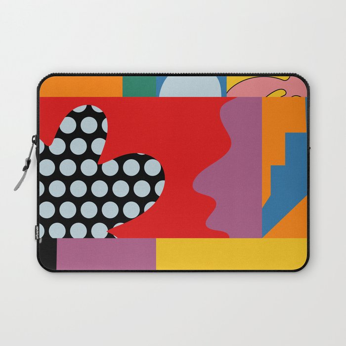 bold collage Laptop Sleeve Gallery Image 1