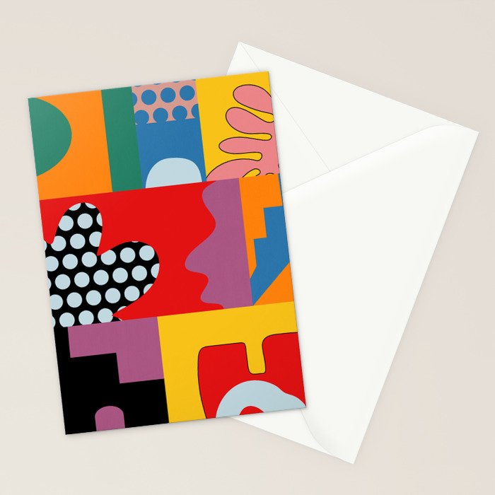 bold collage Stationery Card Gallery Image 2