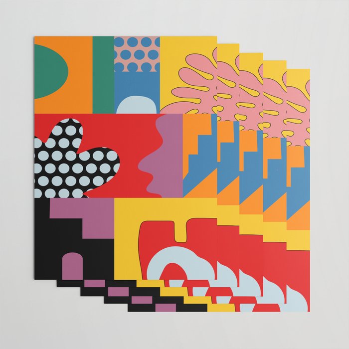 bold collage Wrapping Paper Gallery Image 3