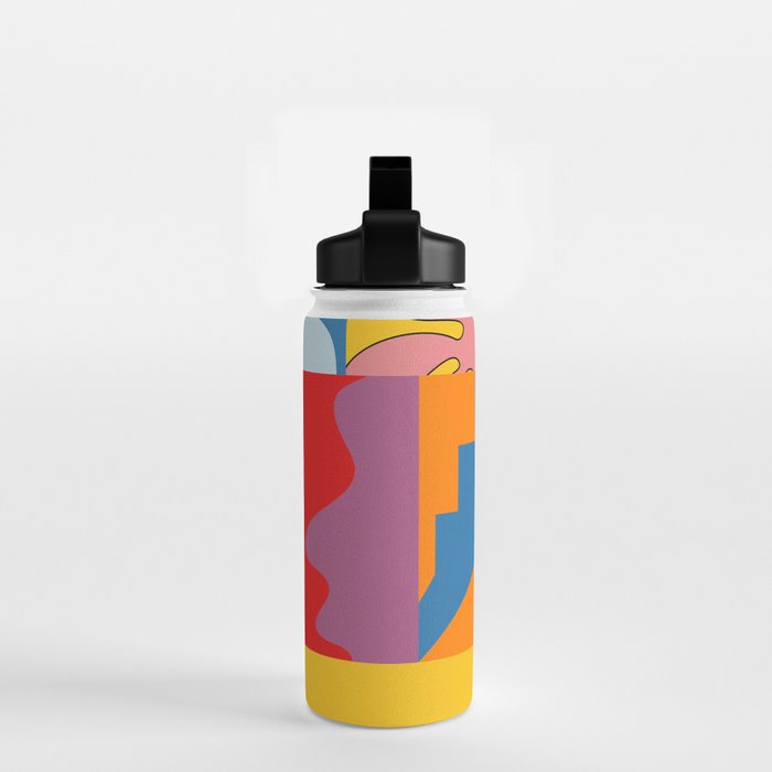 bold collage Water Bottle Gallery Image 2
