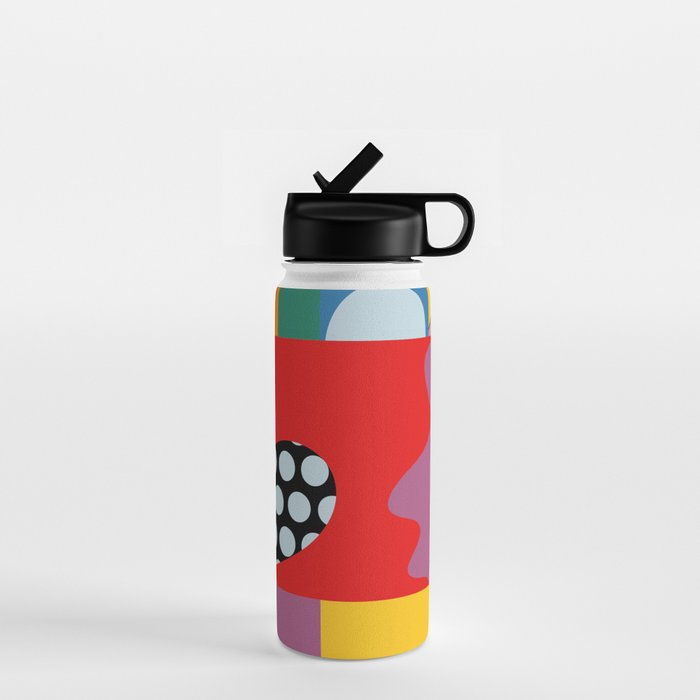 bold collage Water Bottle Gallery Image 1