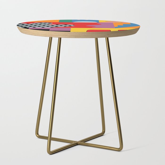bold collage Side Table Gallery Image 1
