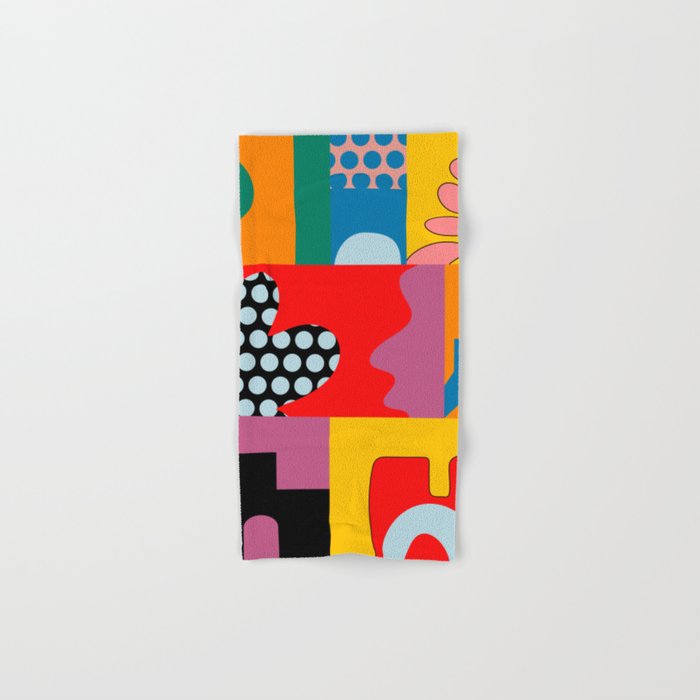 bold collage Bath Towel Gallery Image 1