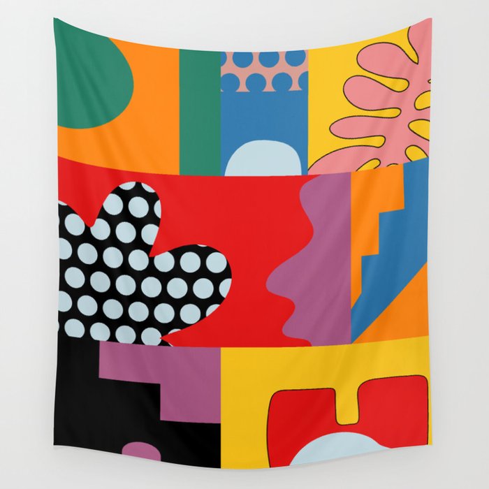 bold collage Wall Tapestry Gallery Image 4