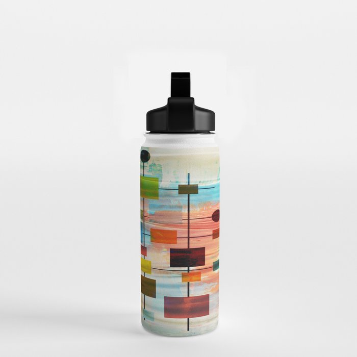 Mid-Century Modern Art 1.3 -  Graffiti Style Water Bottle Gallery Image 2