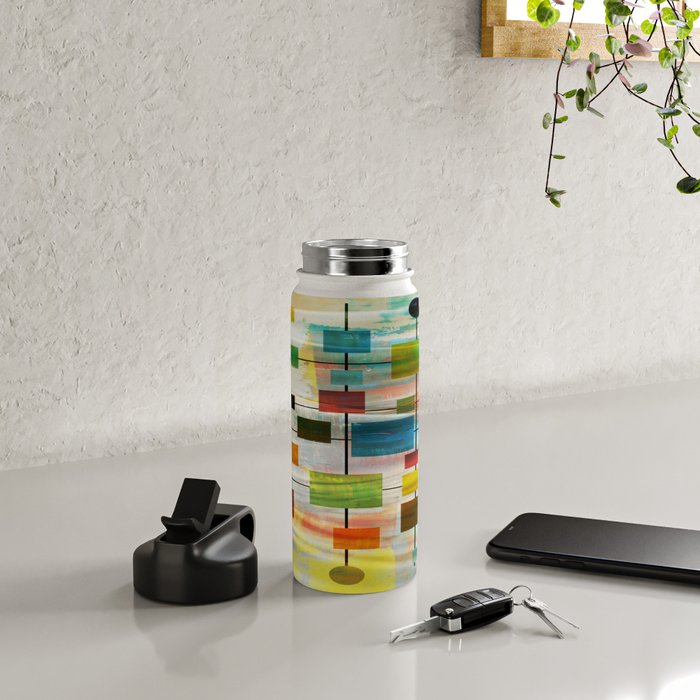 Mid-Century Modern Art 1.3 -  Graffiti Style Water Bottle Gallery Image 4