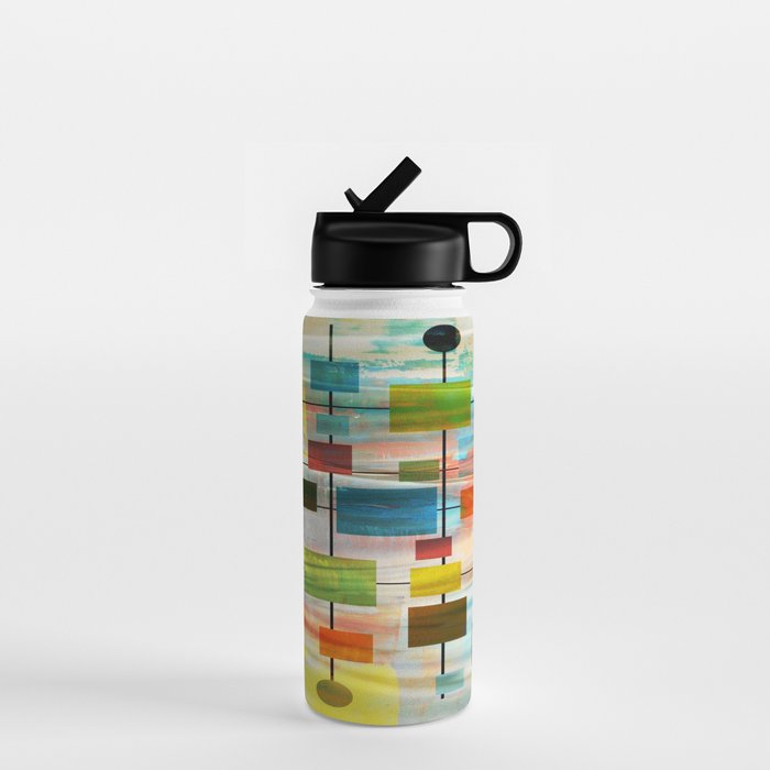 Mid-Century Modern Art 1.3 -  Graffiti Style Water Bottle