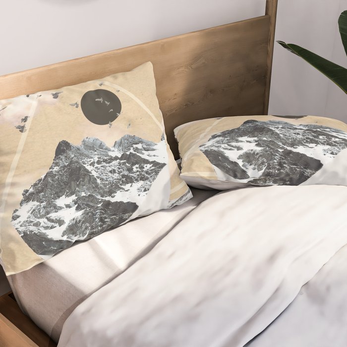collage art / Wild Nature Pillow Sham Gallery Image 2