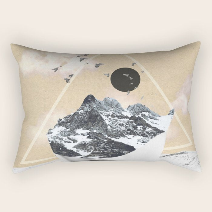 collage art / Wild Nature Rectangular Pillow Gallery Image 2